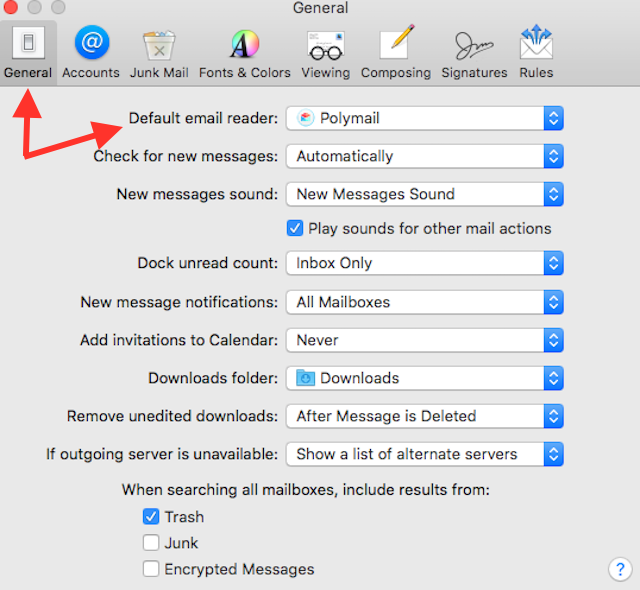 change default OS X email app in OS X final