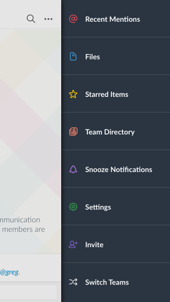 slack mobile settings