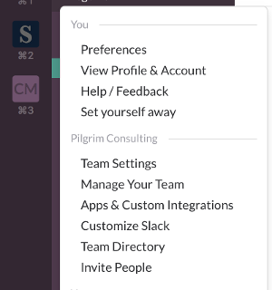 slack preferences