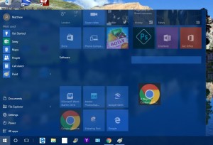 windows 10 start menu