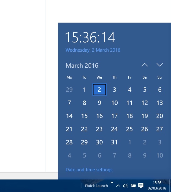 new windows 10 clock2