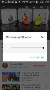 Stop Chromecast on Android