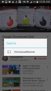 Chromecast from Android