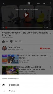 Stop Chromecast on iPhone