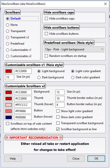 firefox scrollbar