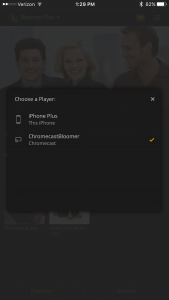 Chromecast select device