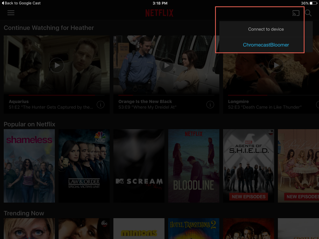 Netflix GC device