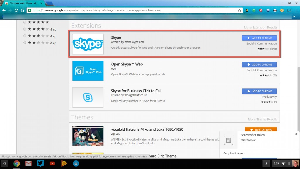 Skype Extension Chrome