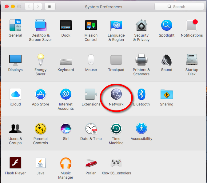Mac Network sys pref