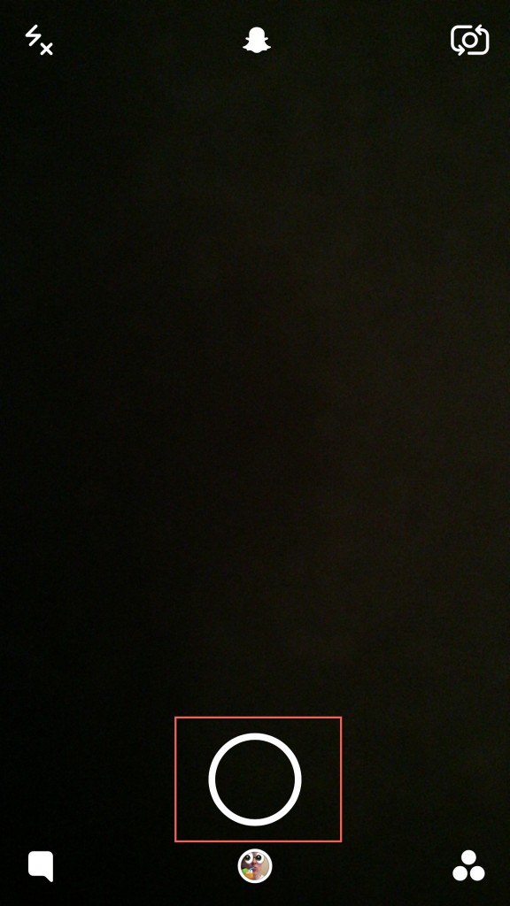 Snapchat video button