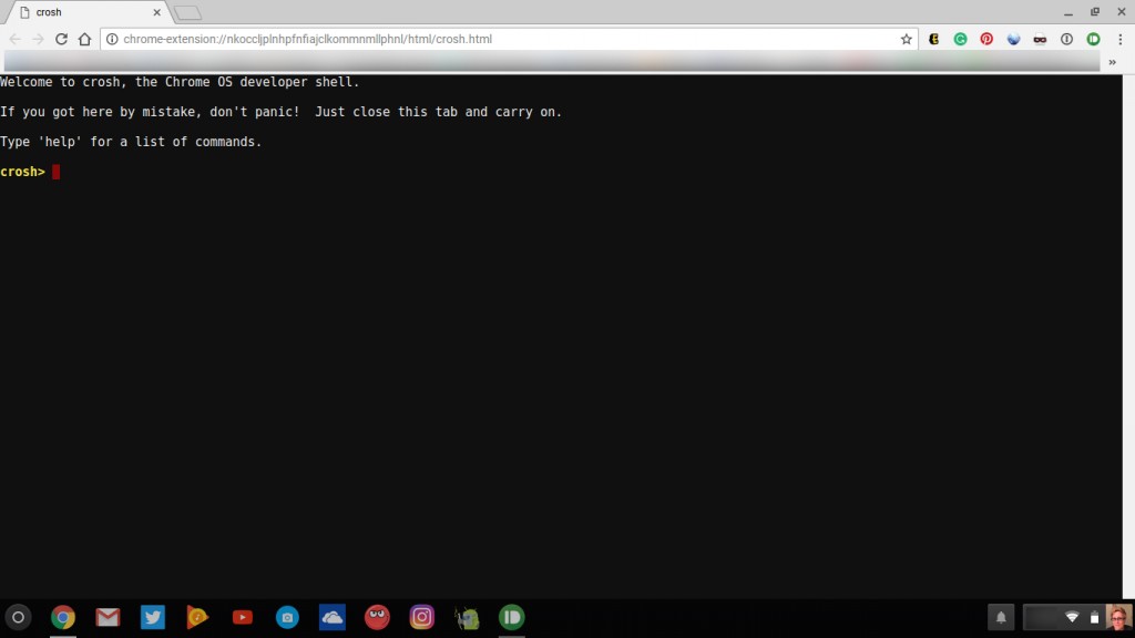 Chromebook crosh