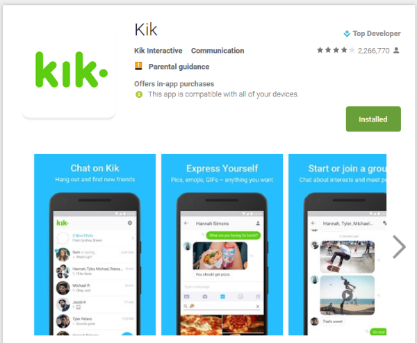 kik dating site