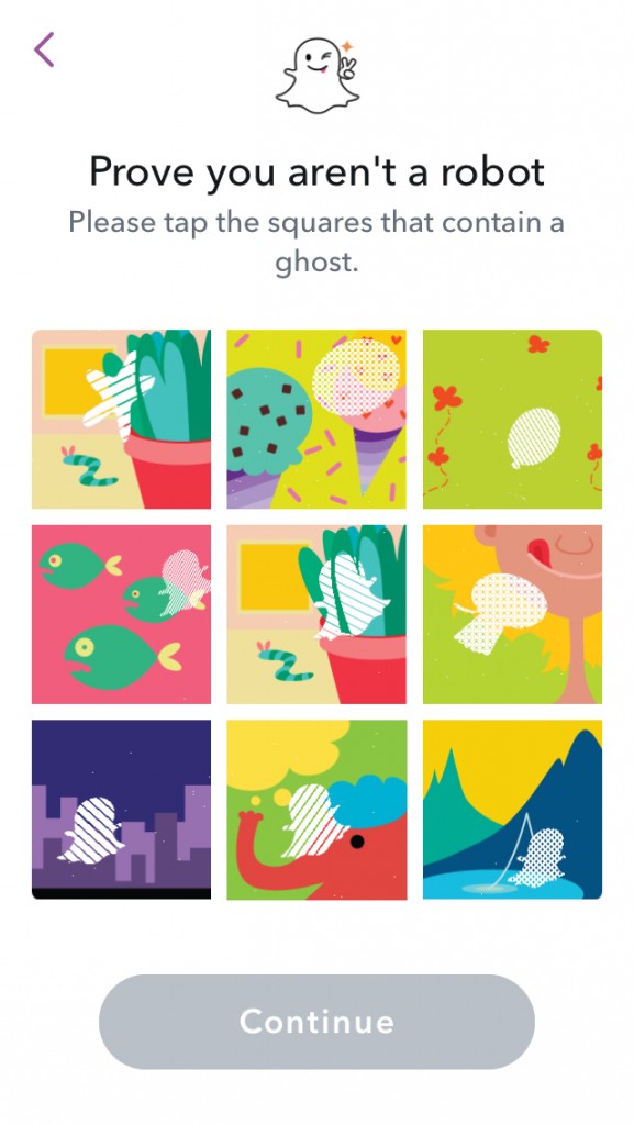 Not a robot Snapcaht