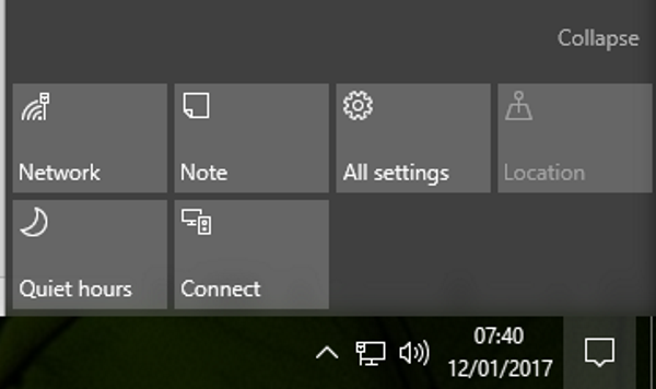 How to open and manage action center in Windows 10-2