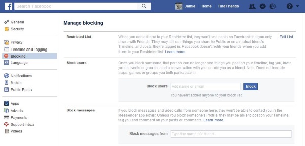 How to unfriend or block someone on Facebook3