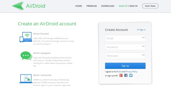How to control Android from a PC with AirDroid2