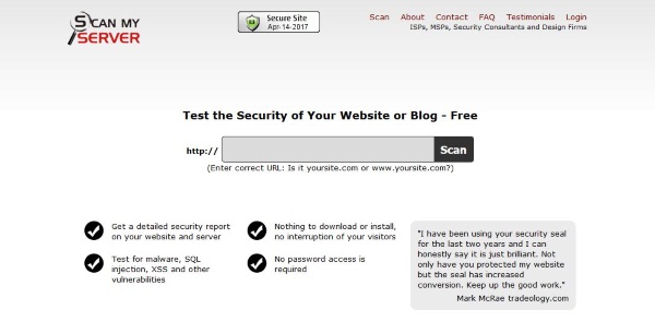 How to scan and check website security3