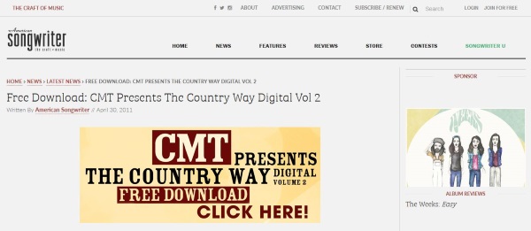Where to download free country music8