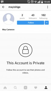 private account edited