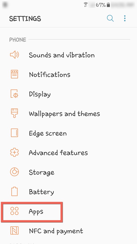 Settings Apps