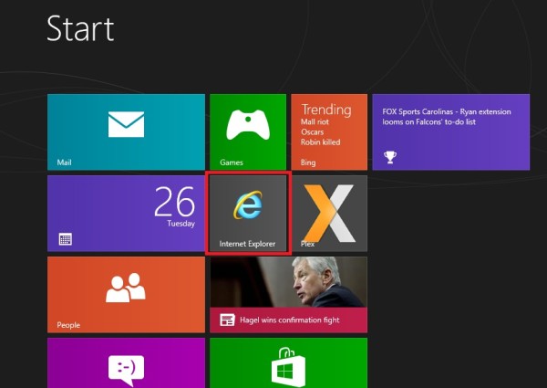 IE 10 Non-Metro Windows 8