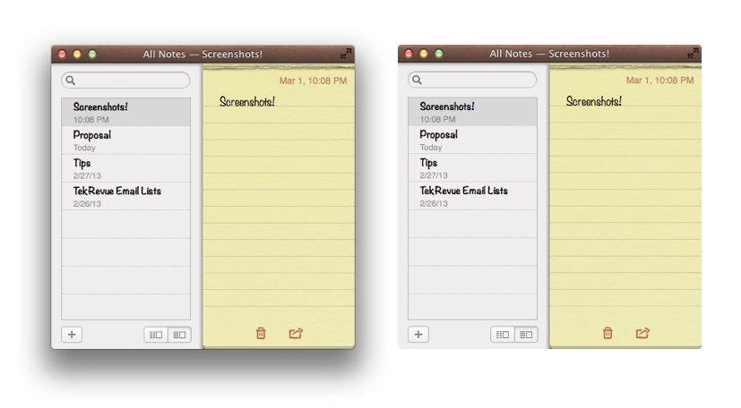 OS X Screenshot Drop Shadow Comparison