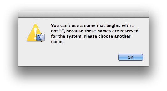 How to Create Hidden Folders Mac OS X