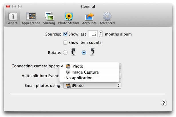 iPhoto Disable AutoLaunch