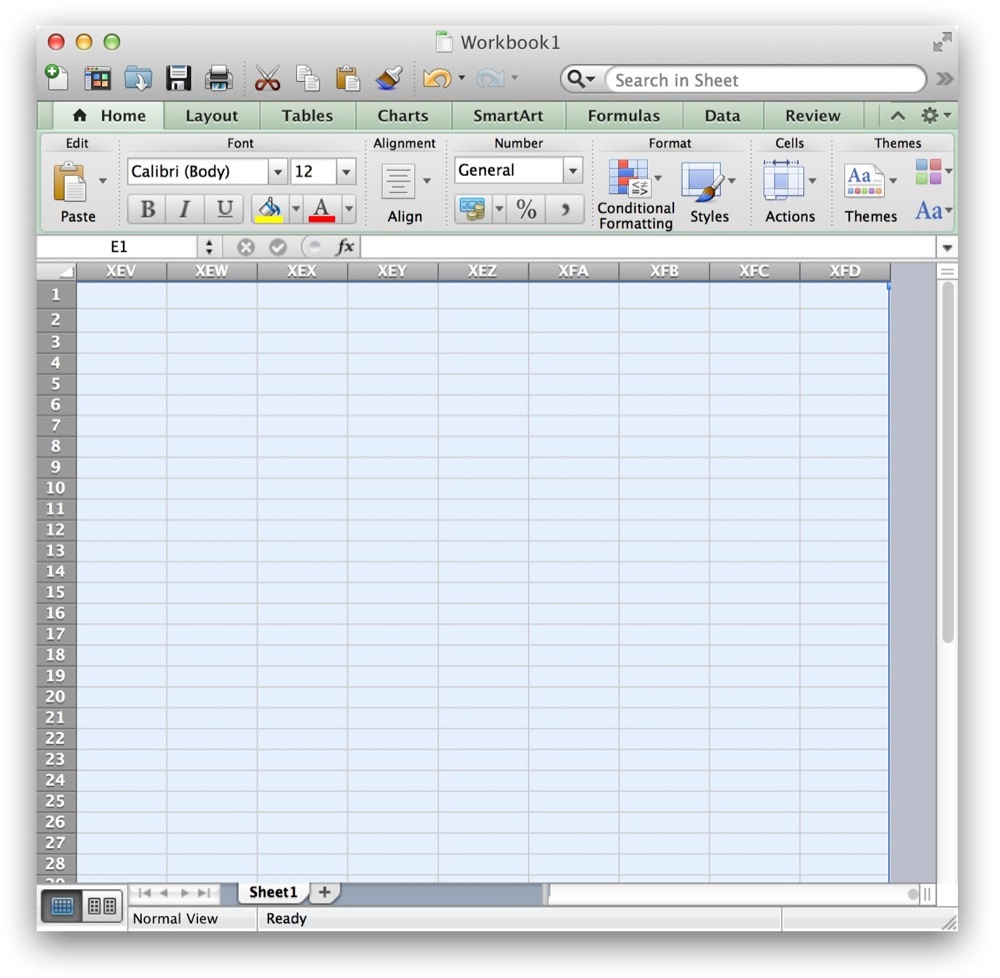 Hide Unused Cells Excel Mac