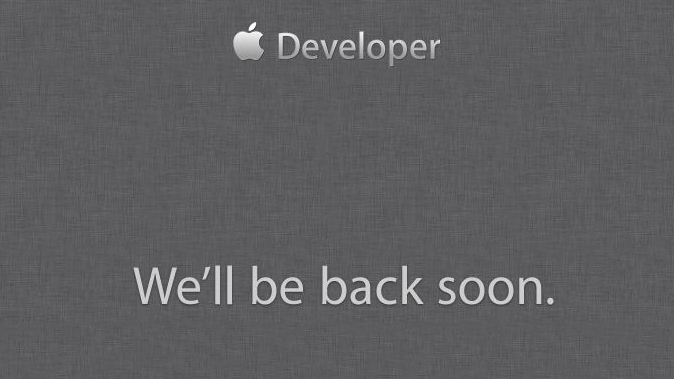Apple Developer Center Down