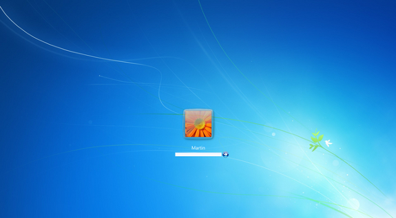 Windows 7 Login Screen