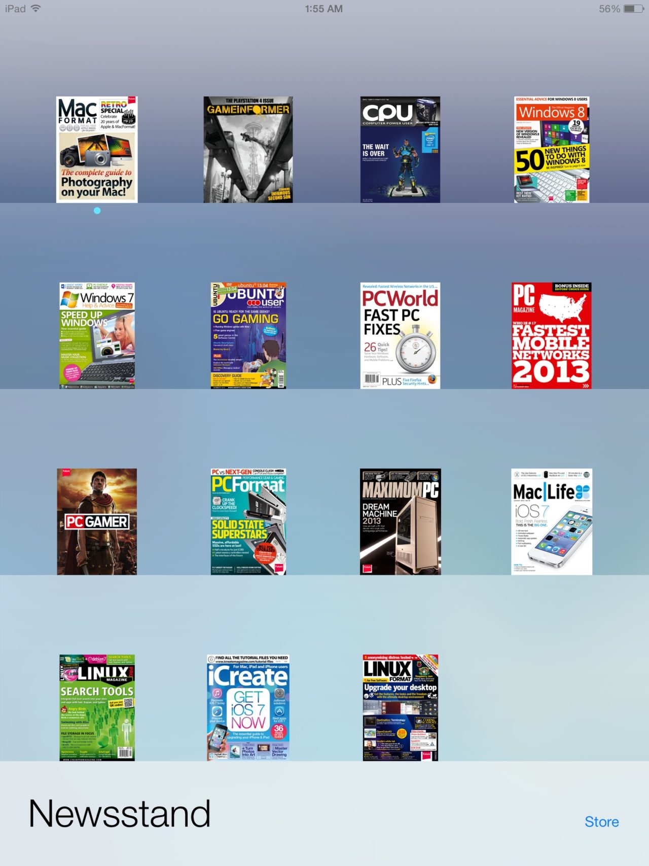 Redesign Newsstand iOS 7
