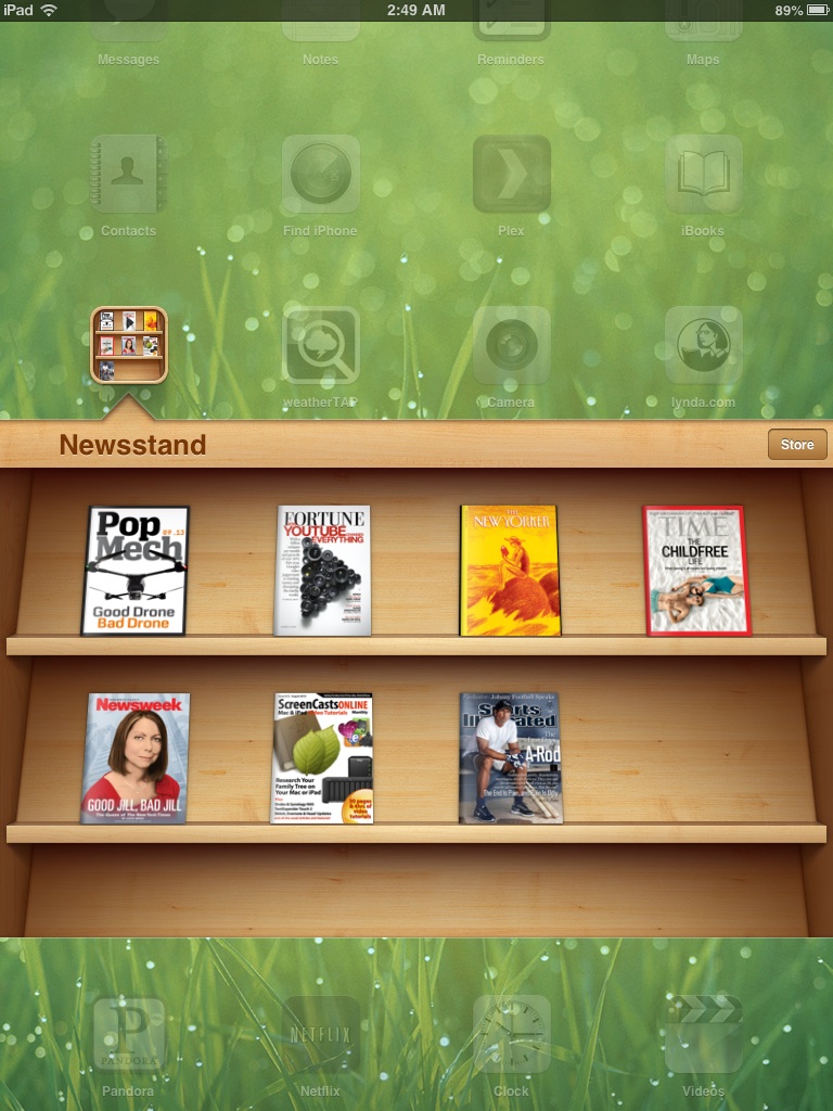 Redesign Newsstand iOS 7