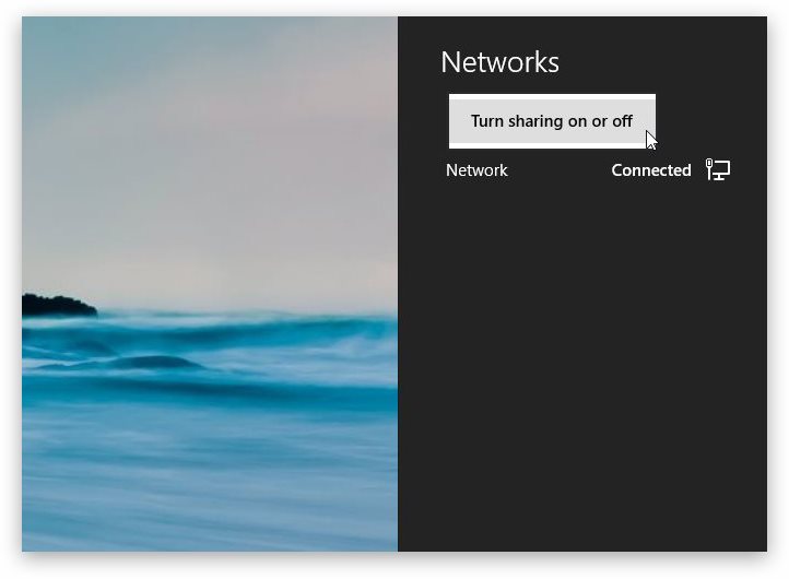 How to change network location Windows 8