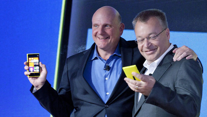 Steve Ballmer and Stephen Elop