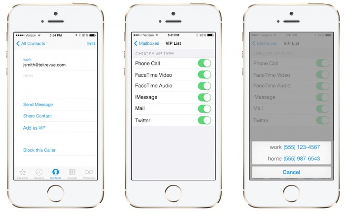 Apple Merge iOS Favorites and VIPs