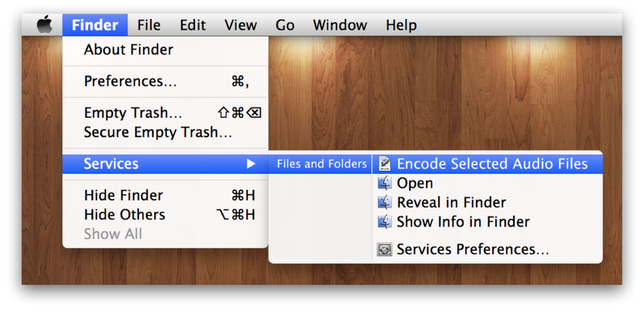 How to Convert and Encode Audio in OS X Finder