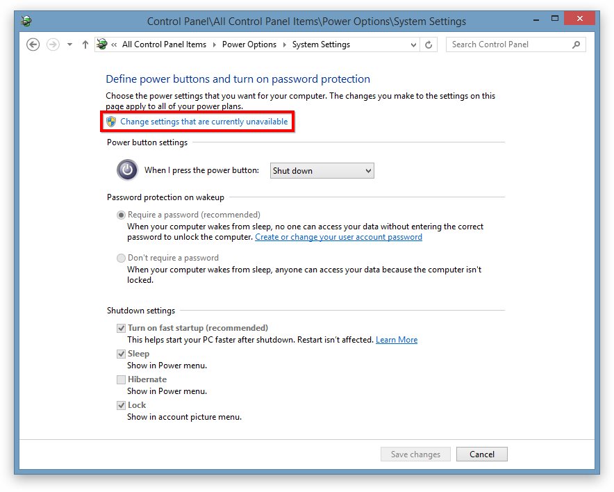 Windows 8 Power User Menu Hibernate