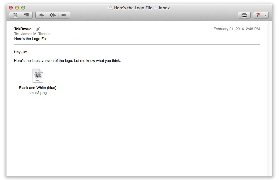 OS X Apple Mail Attachment Preview