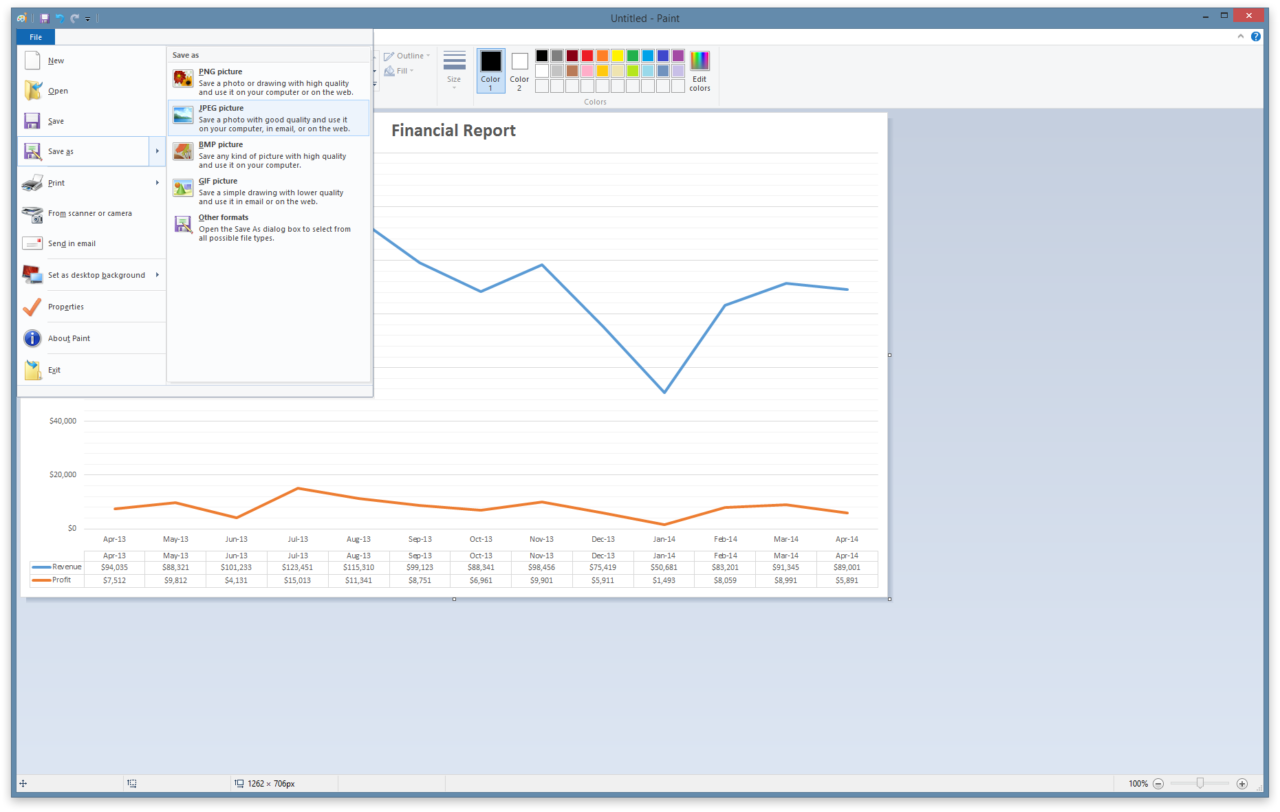 Save Excel Chart As Png