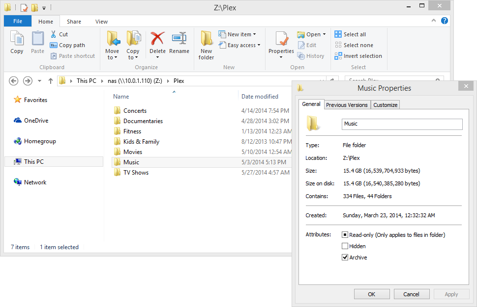 Windows Explorer Folder Size