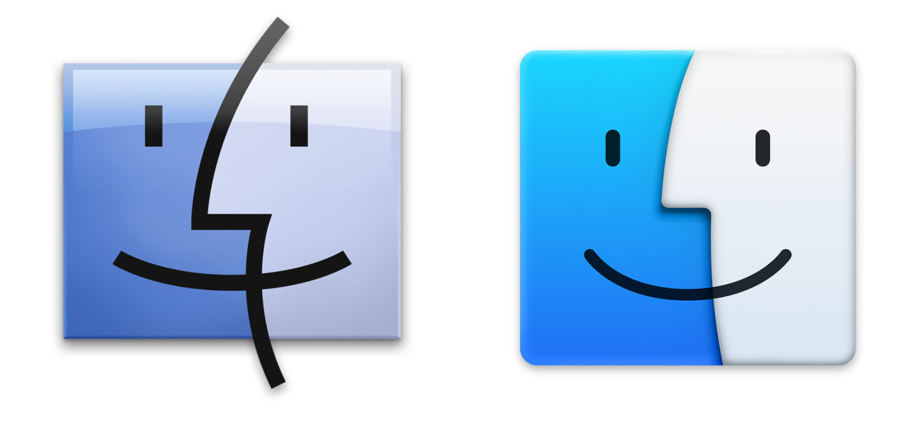 Finder Mavericks vs Yosemite