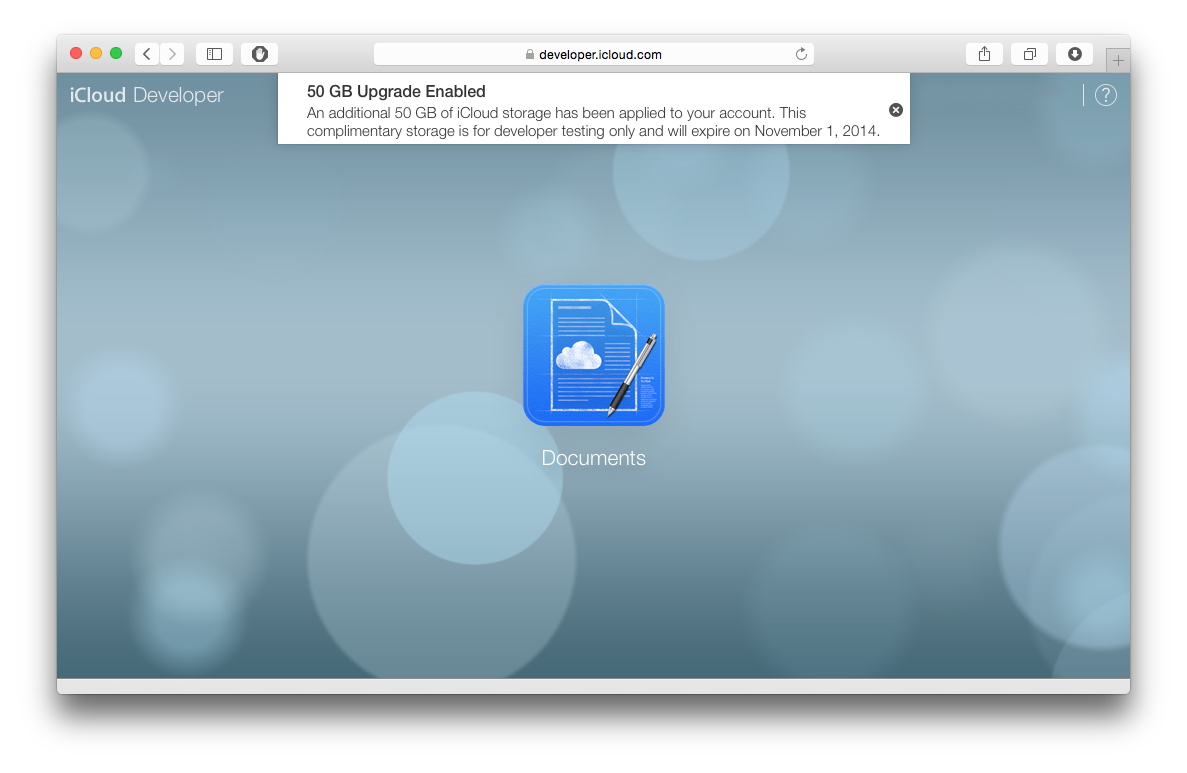 Free iCloud Storage for Developers