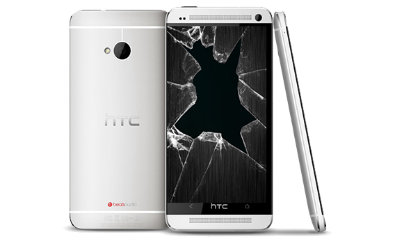 HTC-one-cracked-screen