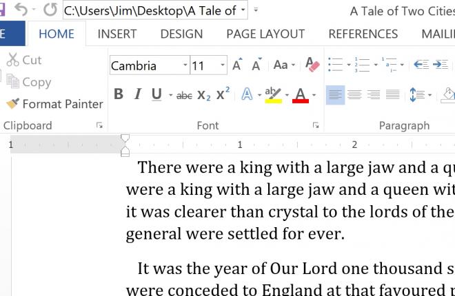 How to Add Document Location to the Office 2013 Quick Access Toolbar