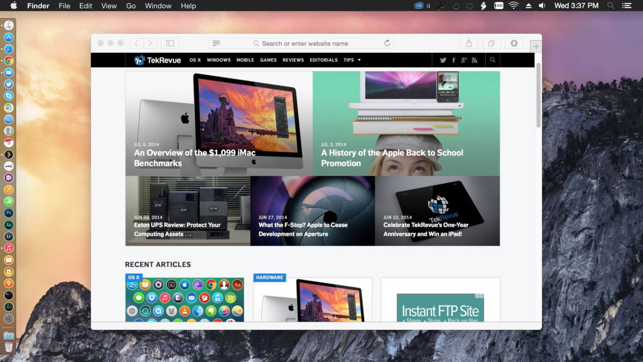 OS X Yosemite Dark Mode