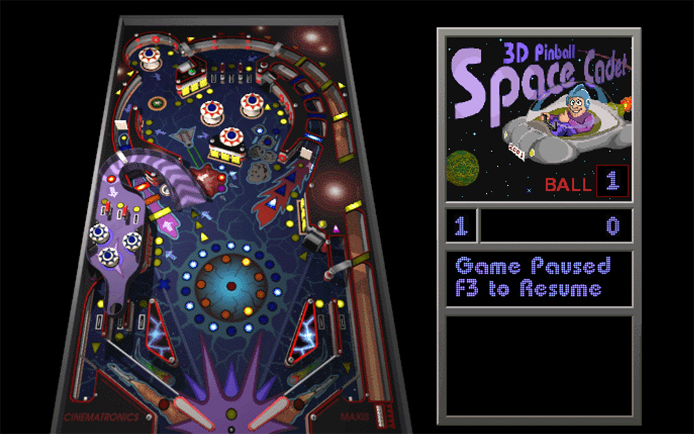 Windows Pinball Space Cadet