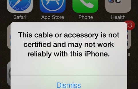 This Cable or Accessory is Not Certified