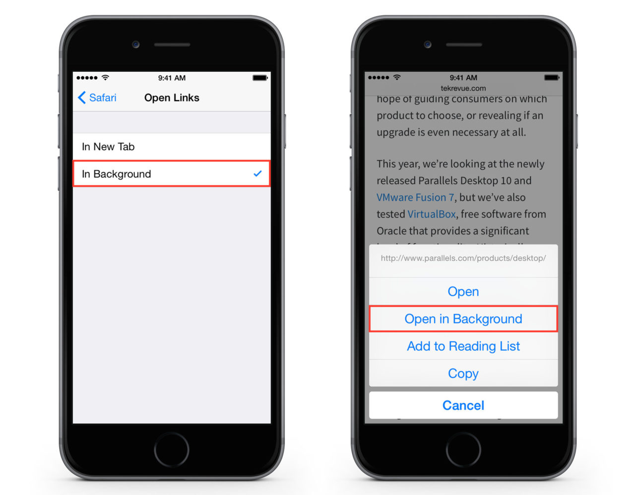 How to Open Links in the Background in iOS 8 Safari
