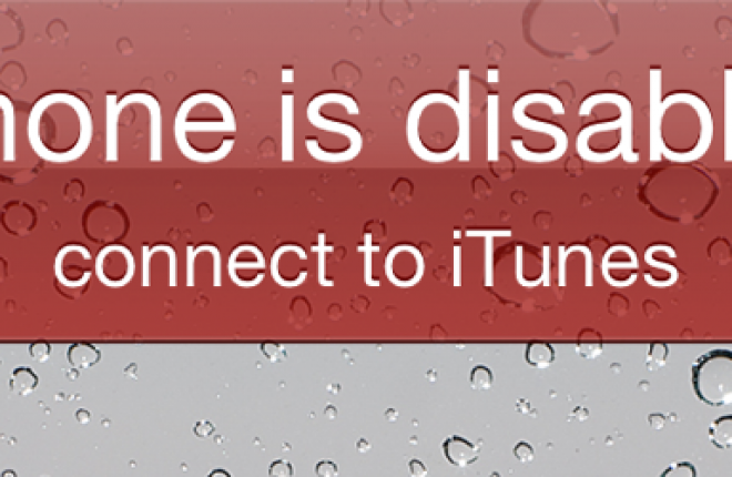 iPhone Is Disabled Connect to iTunes Fix
